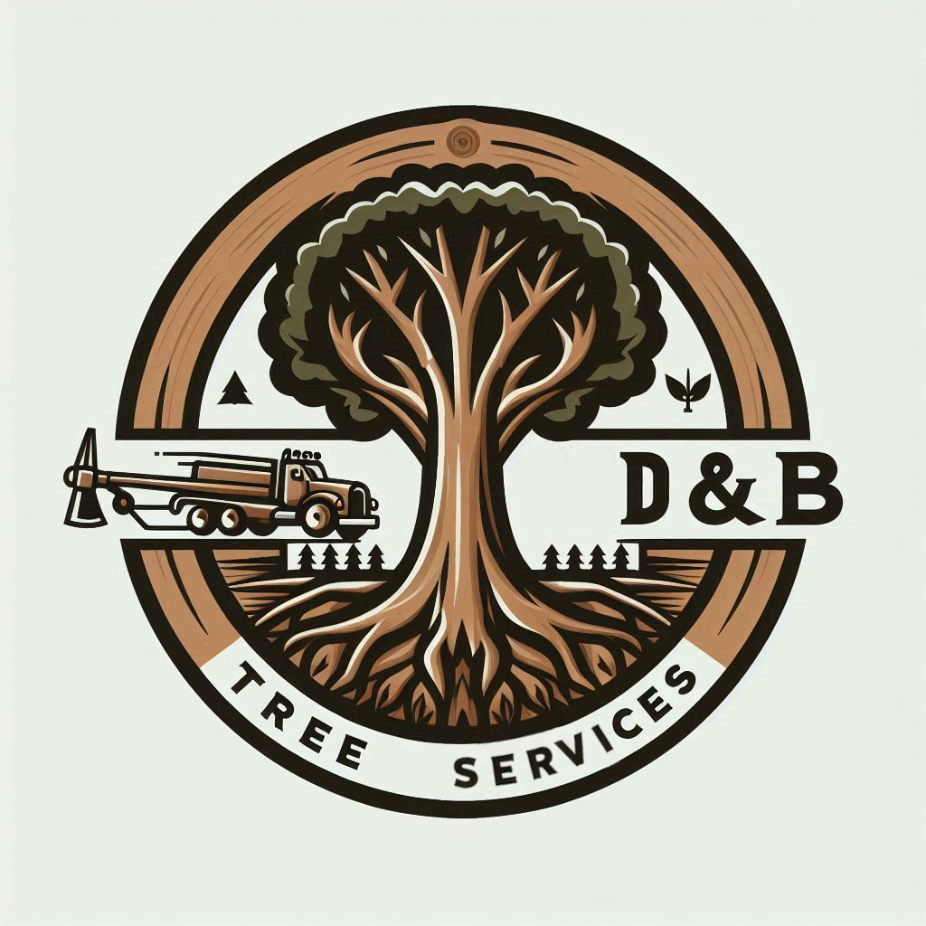 D&B Tree Service logo - Tree removal, trimming, and landscaping in Cedar Rapids, Iowa